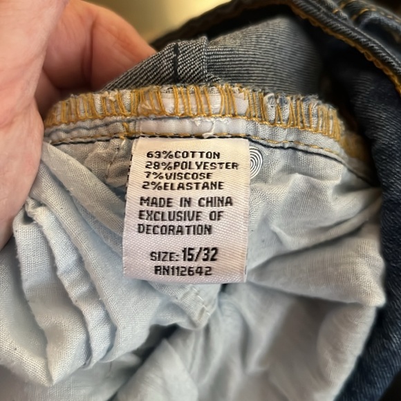 Women’s distressed skinny jeans - Blue Savvy brand Size 15/32 - Picture 7 of 8